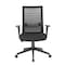 Officesource Interchangeable Collection Gray Mesh High Back Task Chair with Black Base 656MBFBK - alternate 7